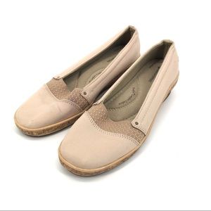 Grasshoppers Slip On Cork Wedge Shoes sz 7.5